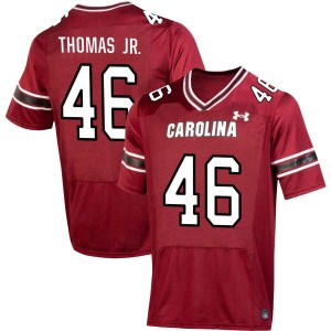 #46 Bryan Thomas Jr. University of South Carolina Garnet Mens Jerseys Replica College Football 822447-542