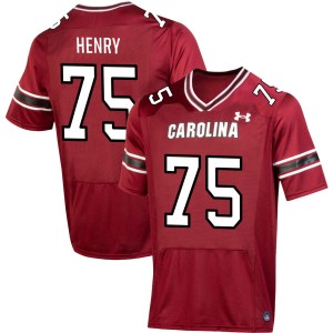 #75 Cason Henry South Carolina Garnet Men's Jersey 2025 College Football 369741-123