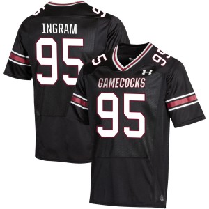 #95 Christian Ingram South Carolina Black Mens Jerseys Stitched College Football 527327-949