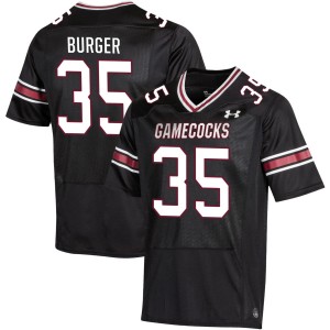 #35 Jackson Burger South Carolina Gamecocks Black Men's Jersey Official College Football 471114-130