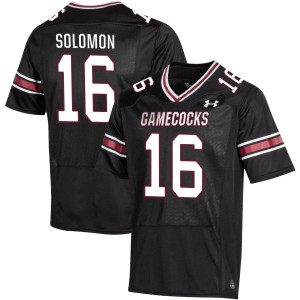 #16 Jalewis Solomon University of South Carolina Black Men's Jerseys NCAA College Football 844953-223