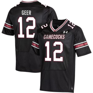 #12 Jatius Geer South Carolina Black Mens Jersey 2025-26 College Football 227524-423