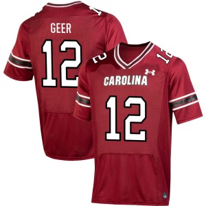 #12 Jatius Geer South Carolina Gamecocks Garnet Men's Jersey Player College Football 433381-803