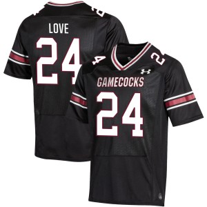 #24 Mason Love Gamecocks Black Men's Jersey 2025 College Football 729625-580