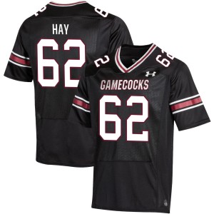 #62 Nolan Hay Gamecocks Black Men Jerseys University College Football 550574-590