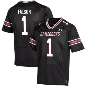 #1 Rahsul Faison South Carolina Black Mens Jersey NCAA College Football 835226-104