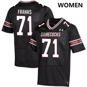 #71 Blake Franks South Carolina Black Womens Jerseys Stitched College Football 441476-651