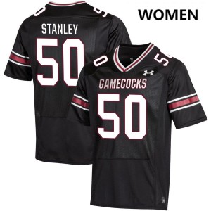 #50 Boaz Stanley University of South Carolina Black Womens Jerseys Game College Football 184083-124