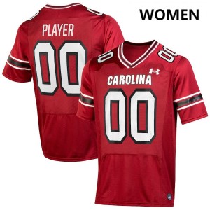 #00 Custom University of South Carolina Garnet Women Jerseys Limited College Football 232756-854