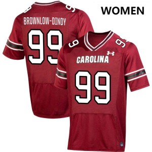 #99 Gabriel Brownlow-Dindy South Carolina Garnet Women's Jersey 2025 College Football 981010-344