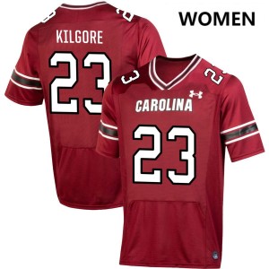 #23 Gerald Kilgore Gamecocks Garnet Women's Jersey NCAA College Football 167495-223