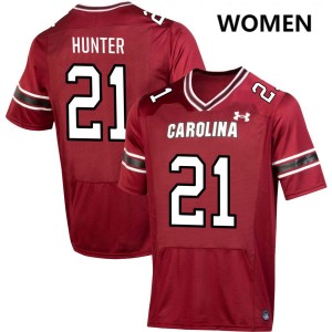 #21 Kelvin Hunter South Carolina Gamecocks Garnet Women Jerseys 2025 College Football 365370-358