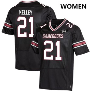 #21 Max Kelley South Carolina Black Womens Jersey Player College Football 302111-691