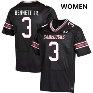 #3 Mazeo Bennett Jr. Gamecocks Black Women's Jersey Official College Football 278718-147