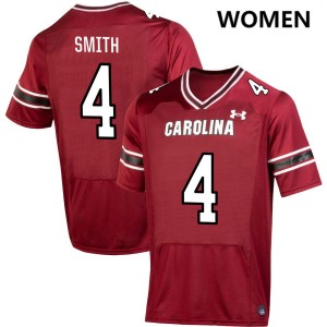 #4 Michael Smith South Carolina Garnet Women Jersey Replica College Football 844473-780