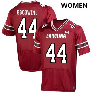 #44 Monkell Goodwine University of South Carolina Garnet Women's Jersey Replica College Football 249907-671