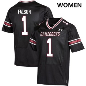 #1 Rahsul Faison University of South Carolina Black Women's Jerseys 2025-26 College Football 772396-460