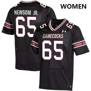 #65 Rodney Newsom Jr. South Carolina Gamecocks Black Womens Jerseys Player College Football 822307-740