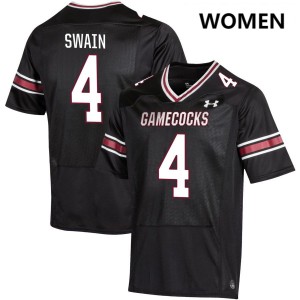 #4 Vicari Swain South Carolina Gamecocks Black Womens Jerseys NCAA College Football 119948-157
