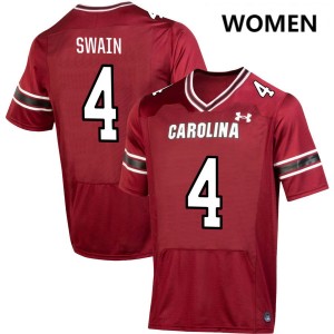 #4 Vicari Swain University of South Carolina Garnet Women's Jerseys Official College Football 535804-525