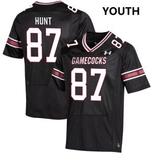 #87 Brady Hunt Gamecocks Black Youth Jerseys Embroidery College Football 109517-901