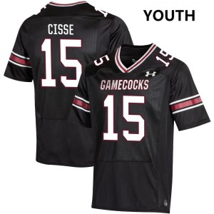 #15 Brandon Cisse University of South Carolina Black Youth Jersey Official College Football 485466-631