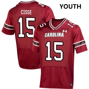 #15 Brandon Cisse South Carolina Gamecocks Garnet Youth Jersey Limited College Football 201669-234