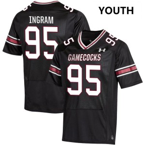 #95 Christian Ingram Gamecocks Black Youth Jersey 2025-26 College Football 966804-121