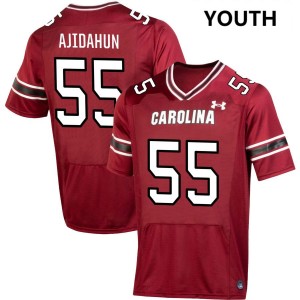 #55 Damola Ajidahun University of South Carolina Garnet Youth Jersey 2025 College Football 826880-405