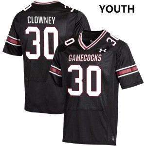 #30 Demon Clowney Gamecocks Black Youth Jersey Embroidery College Football 907684-286