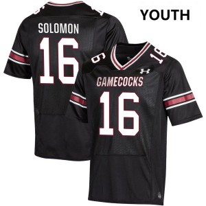 #16 Jalewis Solomon South Carolina Gamecocks Black Youth Jersey 2025 College Football 219689-107