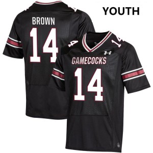 #14 Jared Brown Gamecocks Black Youth Jerseys NCAA College Football 891020-435