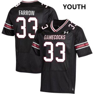 #33 Kyler Farrow South Carolina Gamecocks Black Youth Jersey University College Football 358019-608