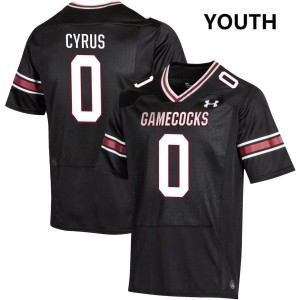 #0 Lex Cyrus University of South Carolina Black Youth Jersey Player College Football 271102-337