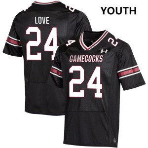 #24 Mason Love South Carolina Gamecocks Black Youth Jersey Player College Football 802762-642