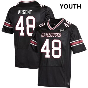 #48 Peyton Argent South Carolina Black Youth Jersey Replica College Football 538611-752