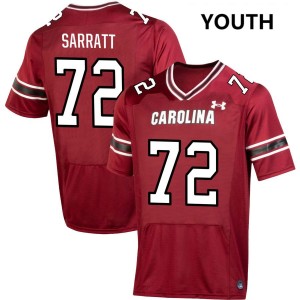 #72 Shedrick Sarratt Jr. South Carolina Garnet Youth Jersey Official College Football 999004-914